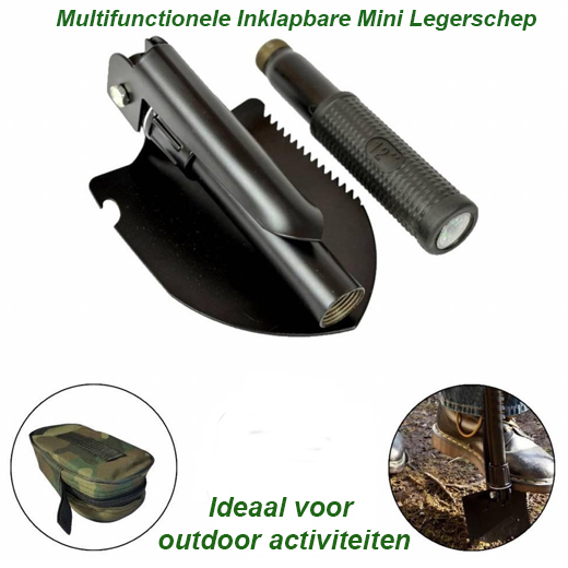 2-Stuks Multifunctionele Inklapbare Mini Legerschep - Afbeelding 5