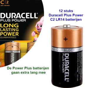 10 stuks Duracell Plus Power C2 LR14 batterijen