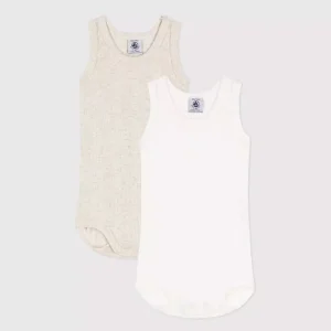 Petit Bateau | Set Van 2 Geribde Body'S Zonder Mouwen Van Bio Katoen