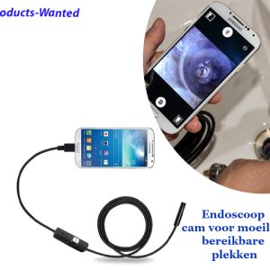 Endoscoop camera voor moeilijk bereikbare plekken (2M)