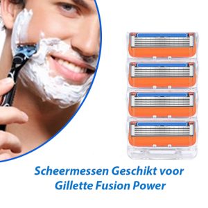 16-Stuks Scheermessen Geschikt voor Gillette Fusion Power