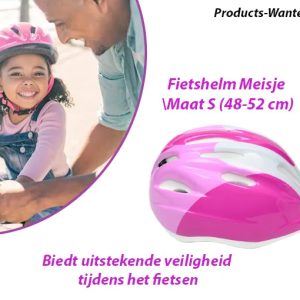 Fietshelm Meisje Hoofdomtrek 48-52 cm