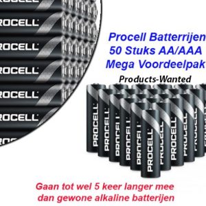 Procell 20 X AA + 30 X AAA Batterijen – Mega Voordeelpak
