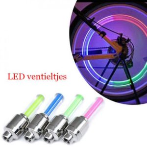6-Stuks LED Verlichting Ventieltjes in Blauw Kleur